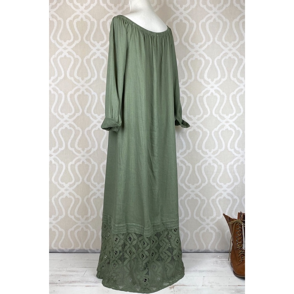 Greta Natural Fibers Flax Lagenlook Maxi - Picture 4 of 8